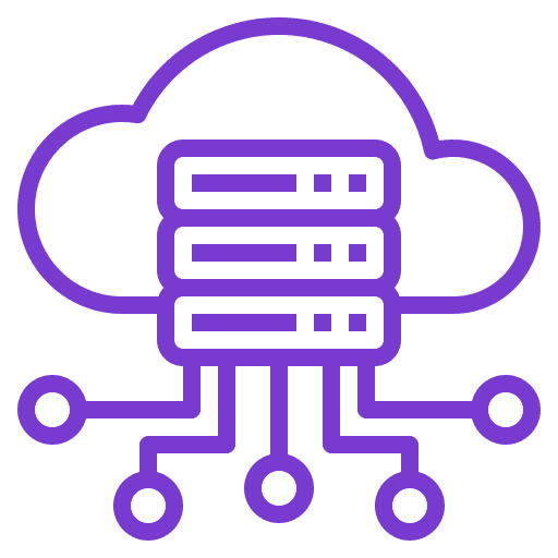 Ícone informações salvas na nuvem