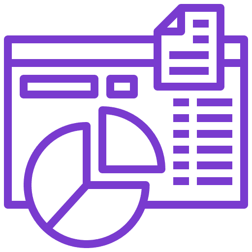 Ícone personalize seus relatórios